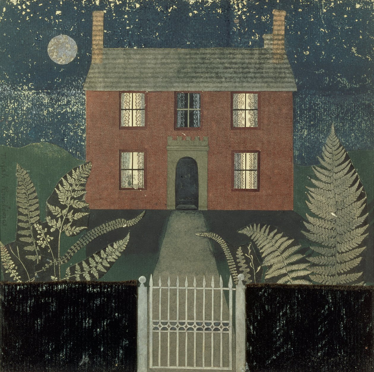 Haus bei Nacht von Tirzah Ravilious