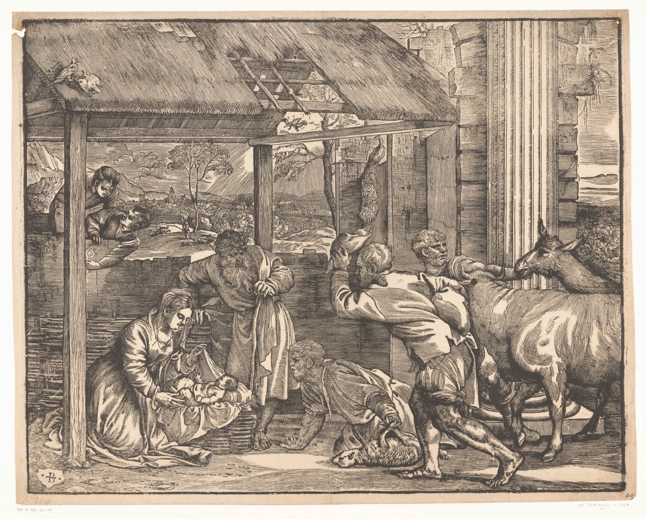 Anbetung der Hirten von Titiaan (attributed to)