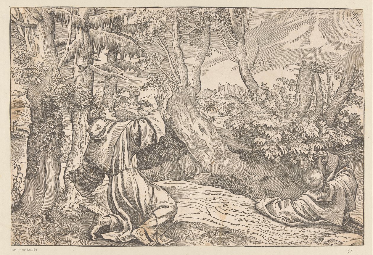 Heiliger Franziskus empfängt die Stigmata von Titiaan