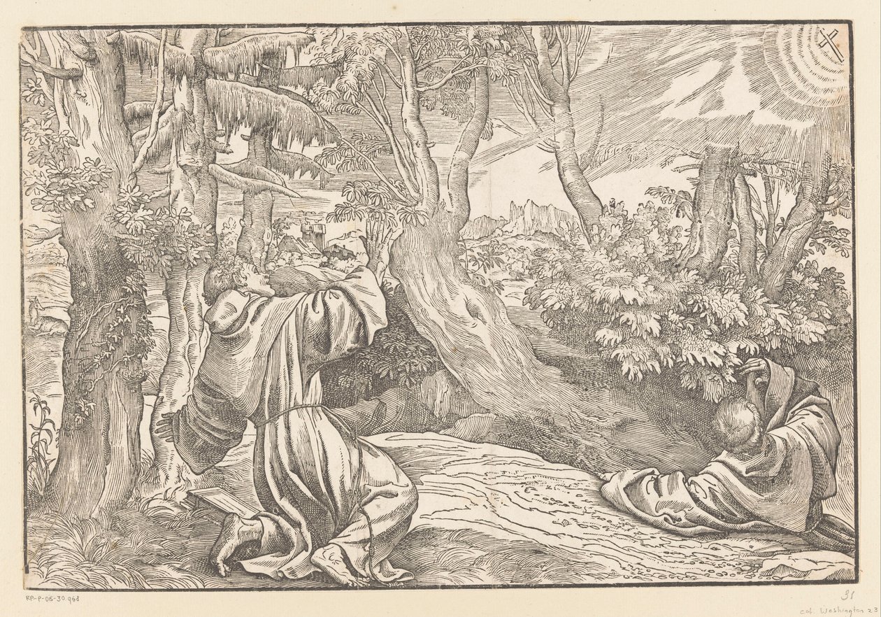 Heiliger Franziskus empfängt die Stigmata von Titiaan