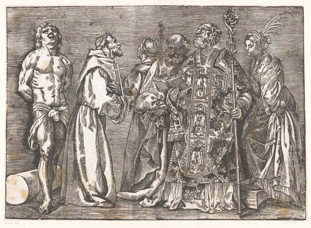 Sechs stehende Heilige von Titiaan