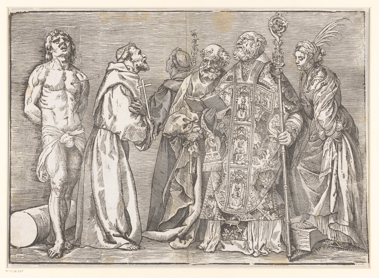 Sechs stehende Heilige von Titiaan