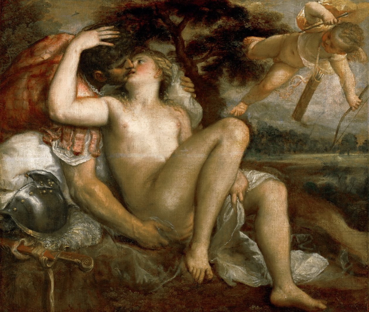 Mars, Venus und Amor von Tiziano Vecelli
