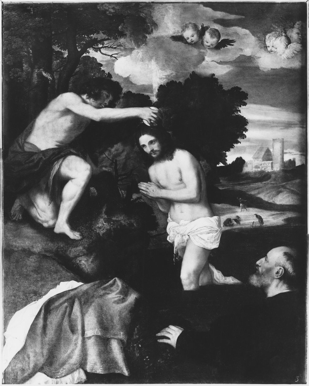 Die Taufe Christi von Tiziano Vecelli