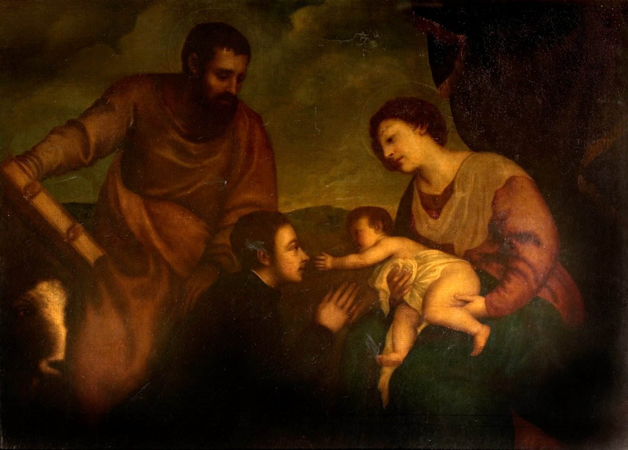 Madonna mit Kind und St. Markus von Tiziano Vecelli