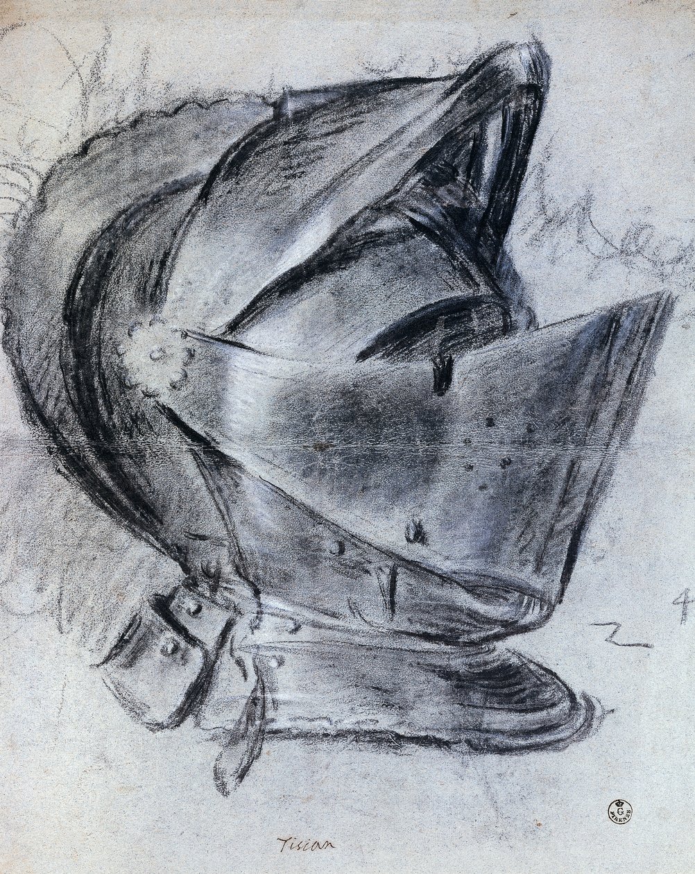 Helm von Tizian, Zeichnung von Titian (c.1488 1576)