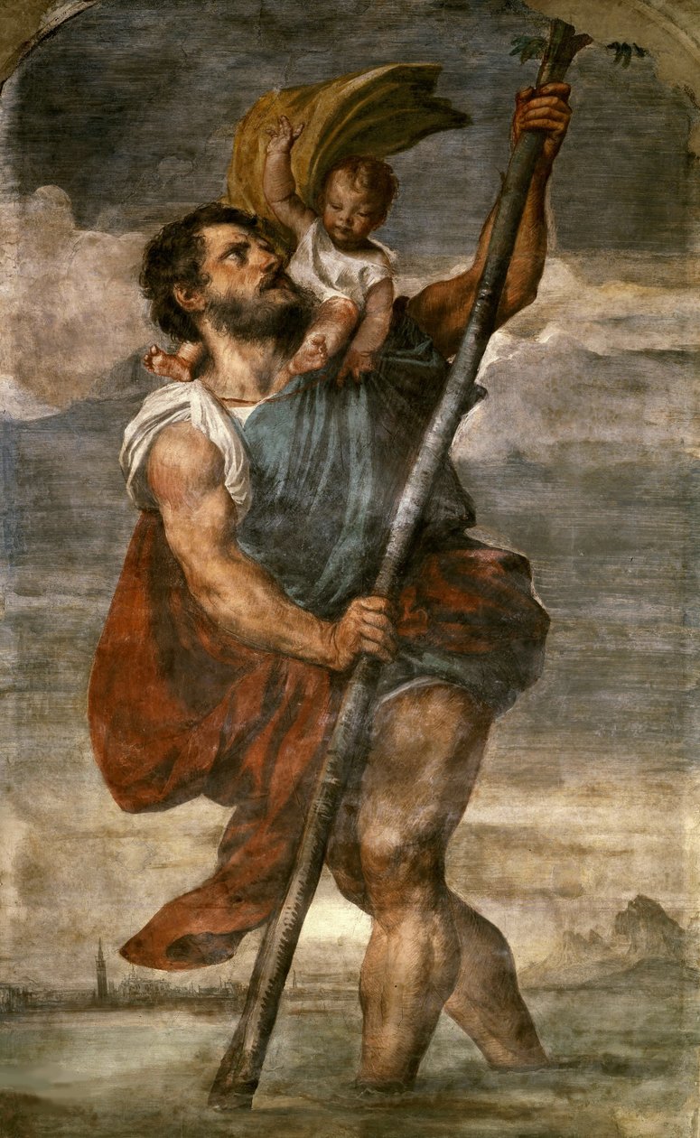 Heiliger Christophorus von Titian (c.1488 1576)
