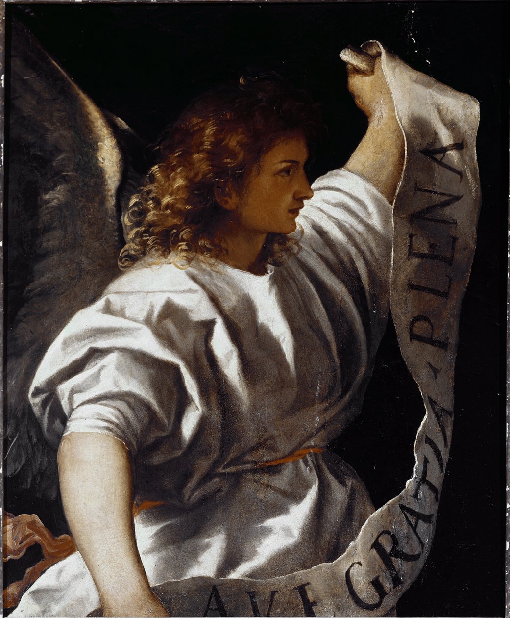 Polyptychon Averoldi: Verkündigungsengel von Titian (c.1488 1576)