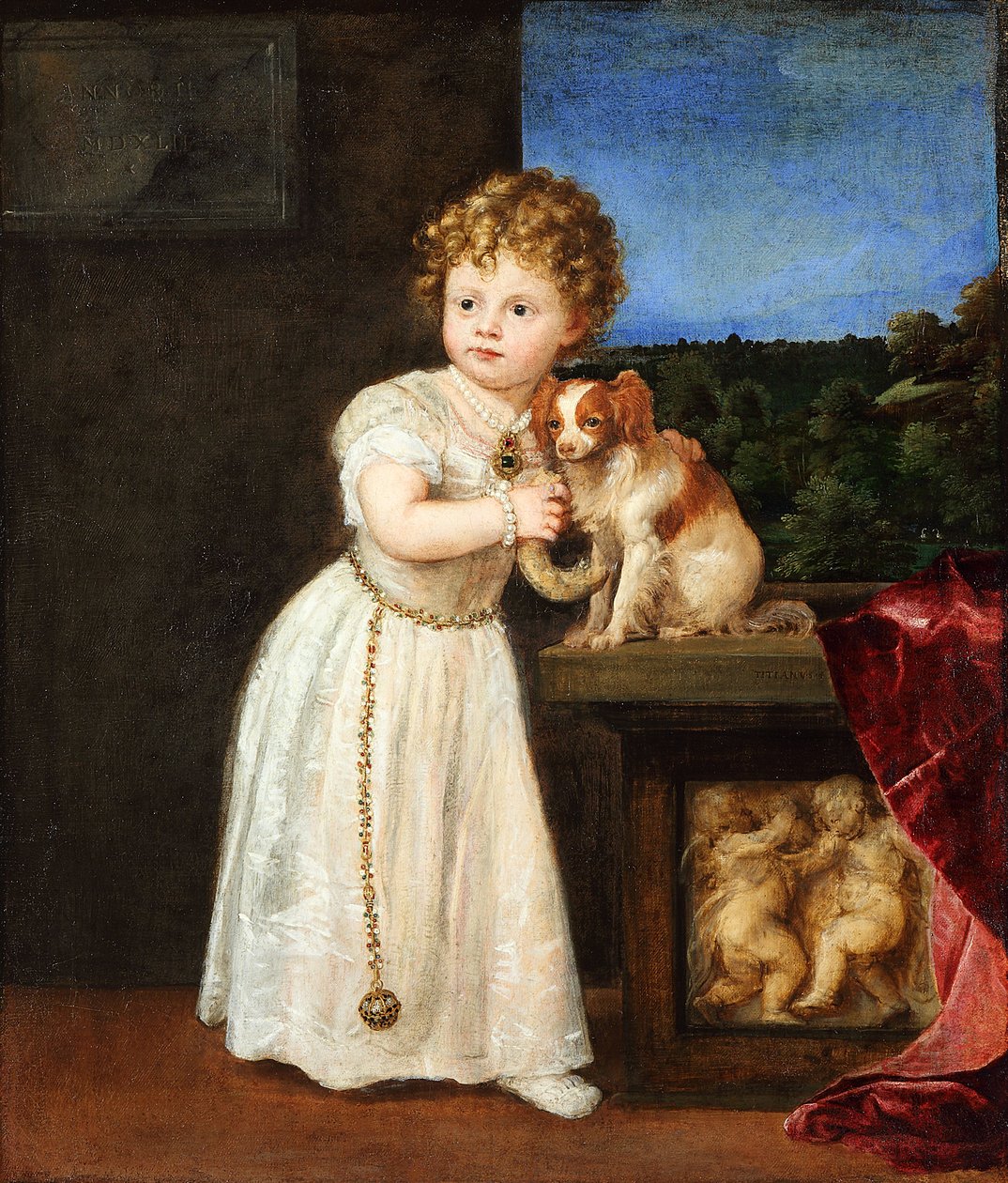 Clarissa Strozzi (1540-1581) im Alter von zwei Jahren von Titian