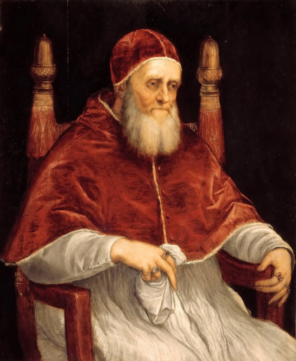 Porträt von Papst Julius II, 1545-1546 von Titian