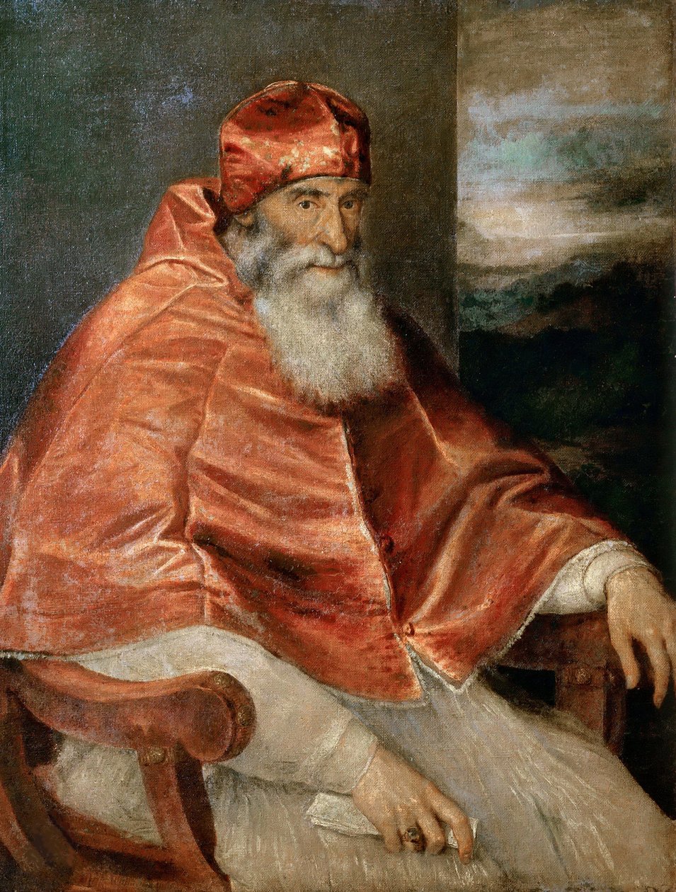 Porträt von Papst Paul III. von Titian
