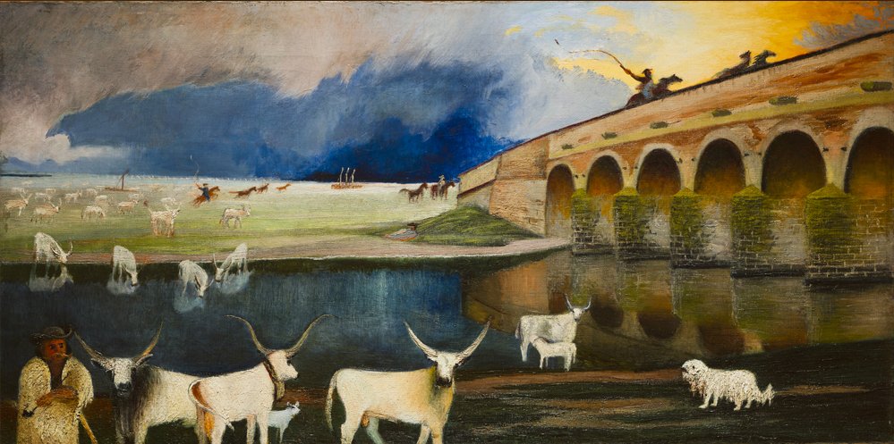 Sturm auf der Hortobágy von Tivadar Kosztka Csontvary