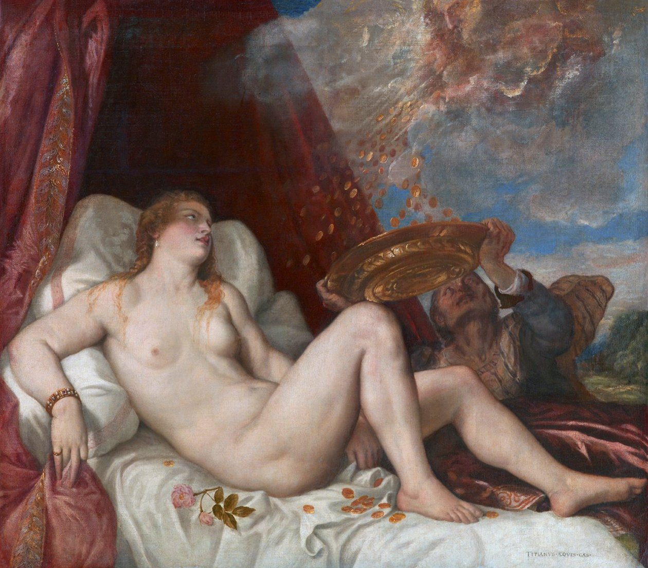 Danaë von Tiziano Vecelli