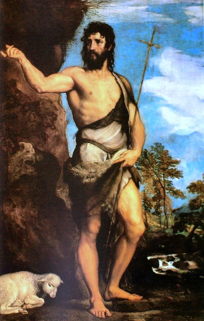 St. Johannes der Täufer von Tiziano Vecelli