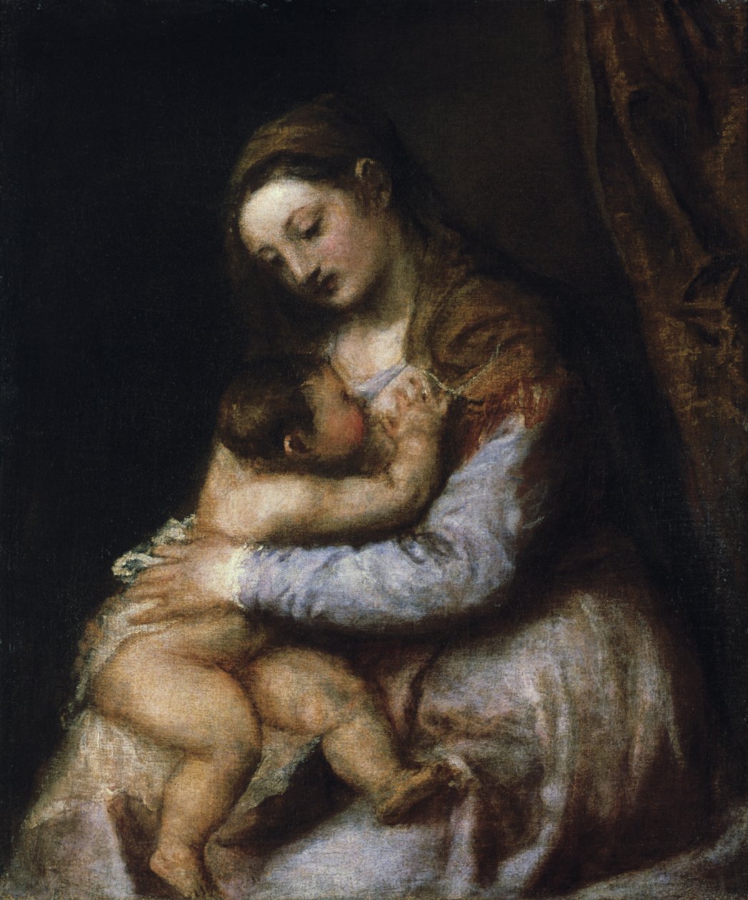 Die Jungfrau und das Kind, ca. 1570-1576 von Tiziano Vecelli