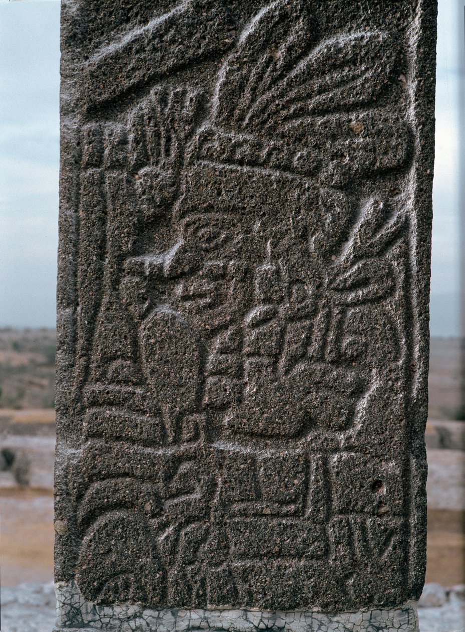 Relief des Tempels von Tlahuizcalpantecuhtli von Toltec Toltec