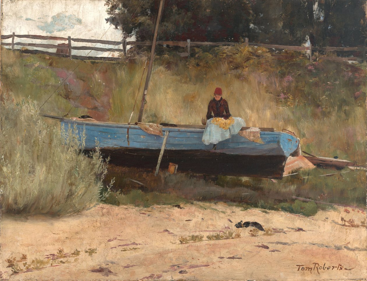 Boot am Strand, Queenscliff von Tom Roberts