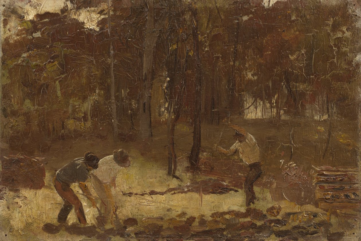 Den Boden wenden (Skizze für Die Köhler) von Tom Roberts