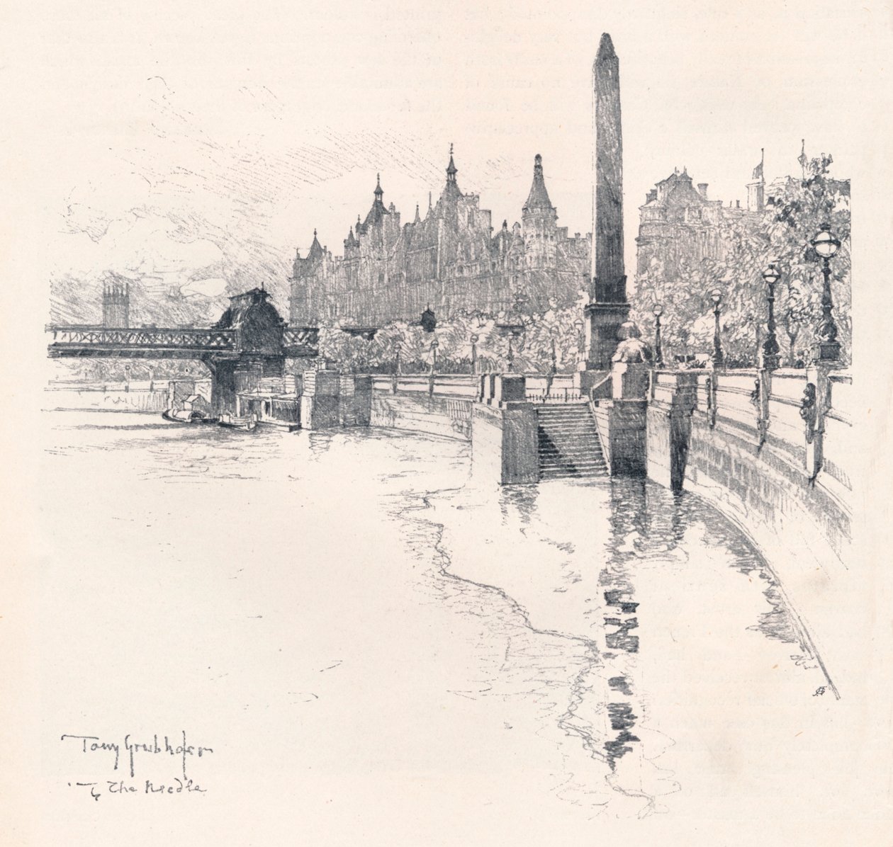 Die Nadel, um 1902 von Tony Grubhofer