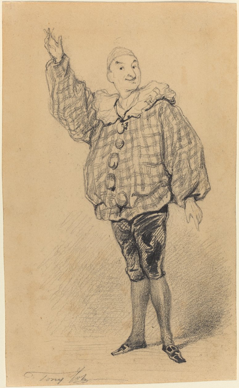 Lepeintre Ainé in der Rolle des Paillasse von Tony Johannot