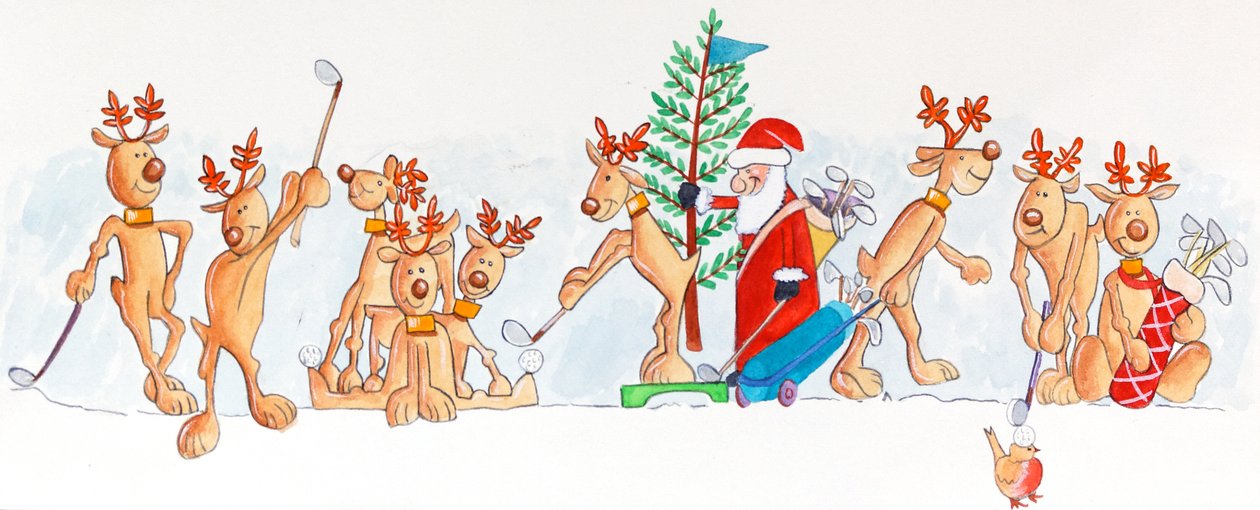 Weihnachtsgolfer von Tony Todd