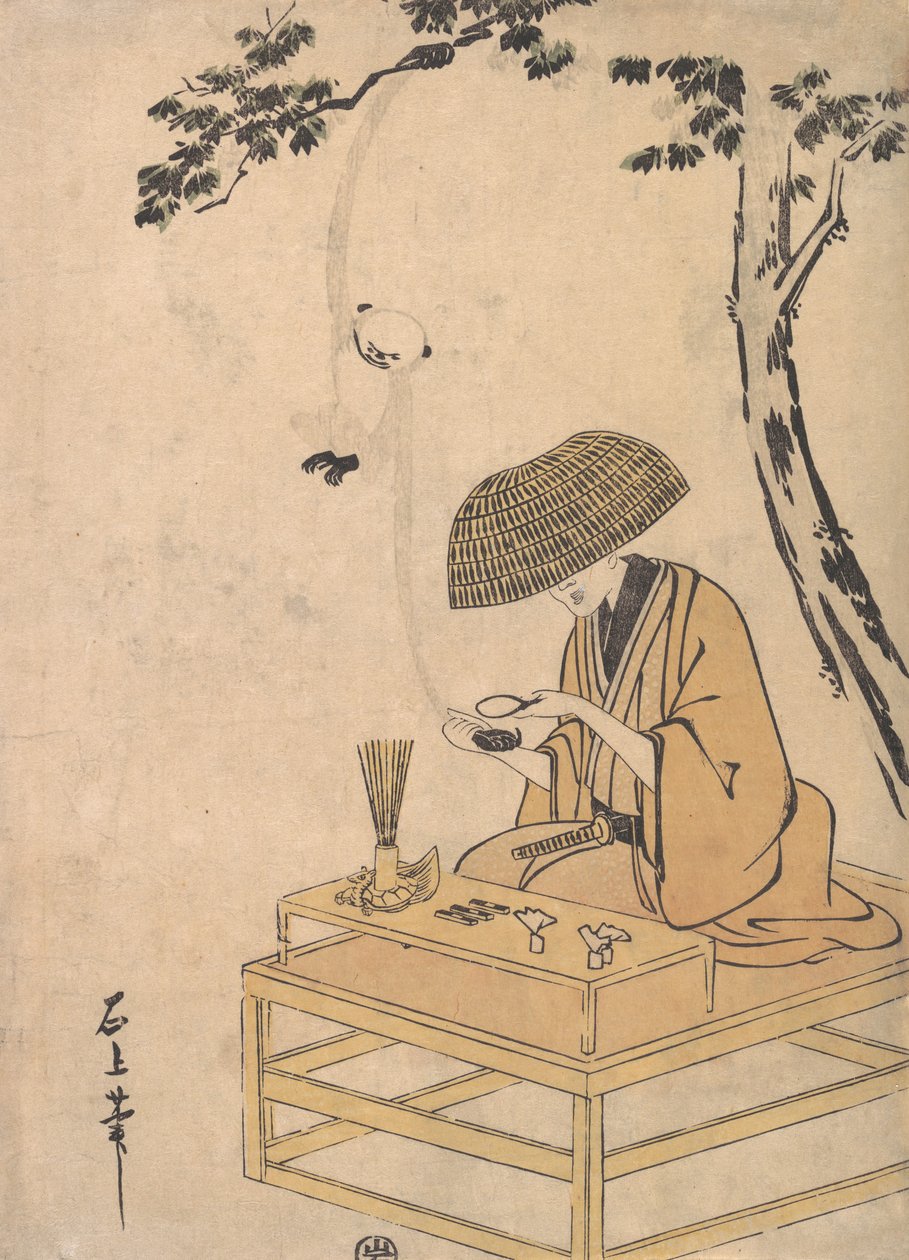 Die Lupe, ca. 1775 von Toriyama Sekien