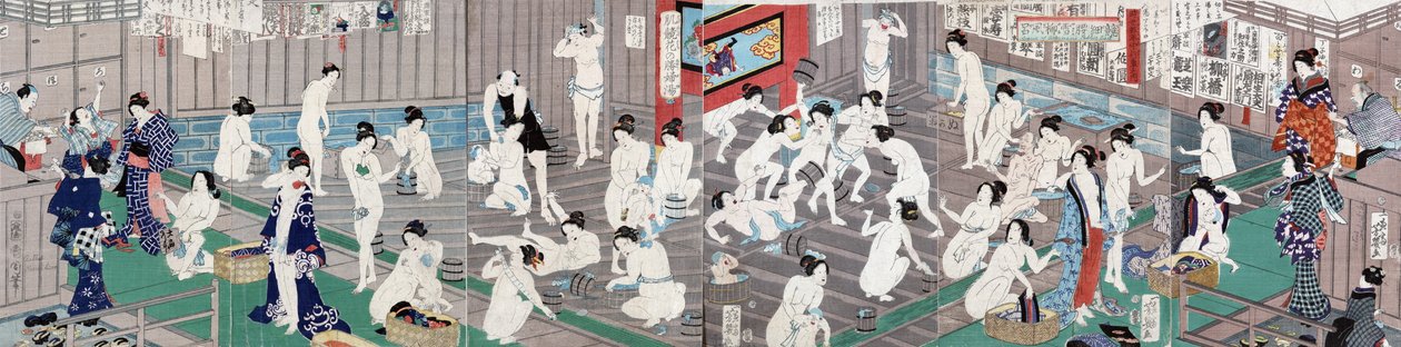 Nackte Körper, 1868 von Toyohara Kunichika
