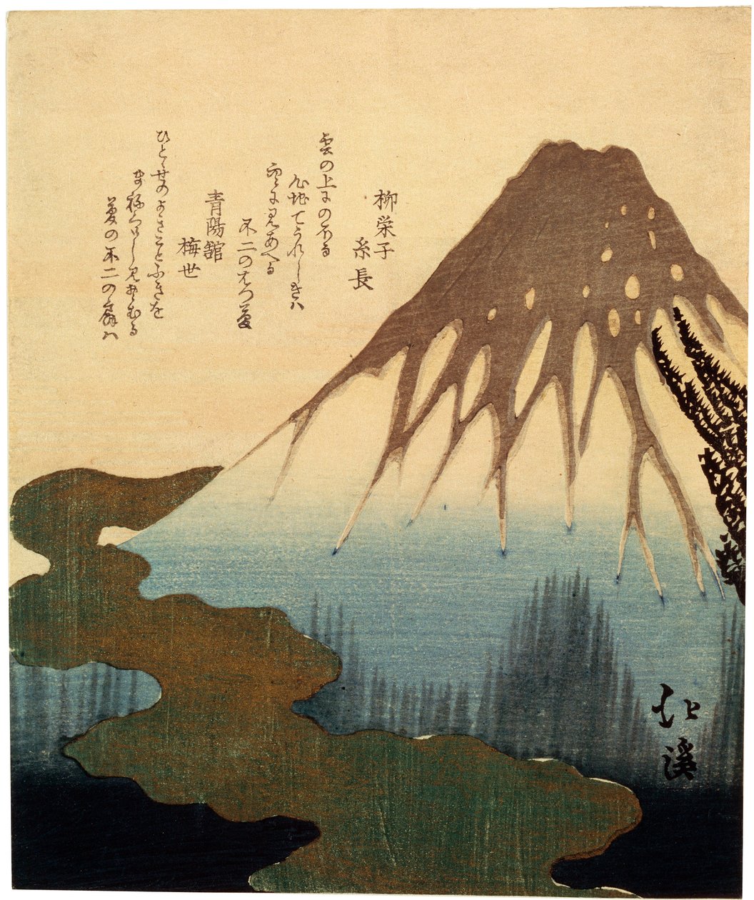 Der Berg Fuji, 19. Jahrhundert von Toyota Hokkei