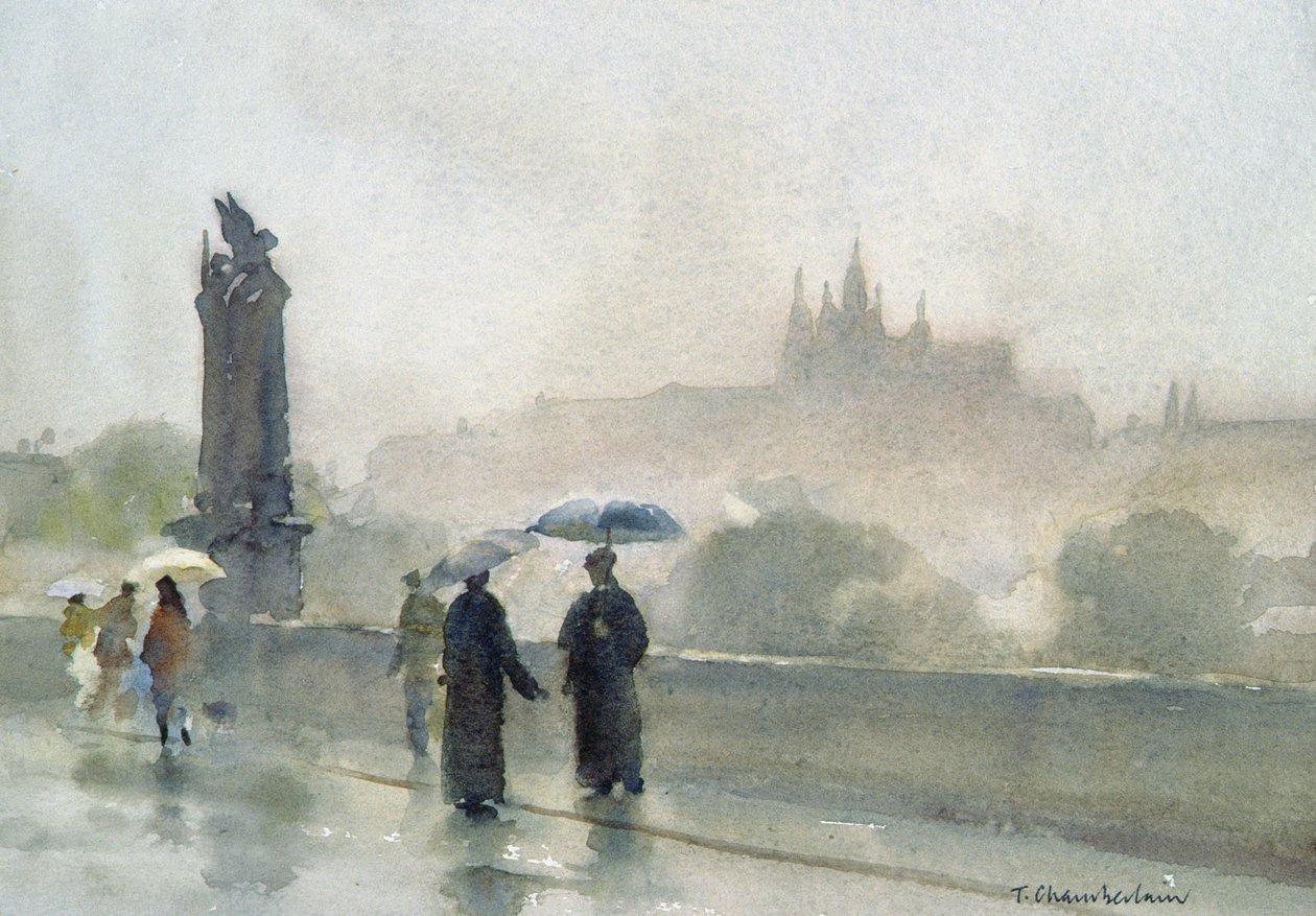 Regenschirme, Karlsbrücke, Prag von Trevor Chamberlain