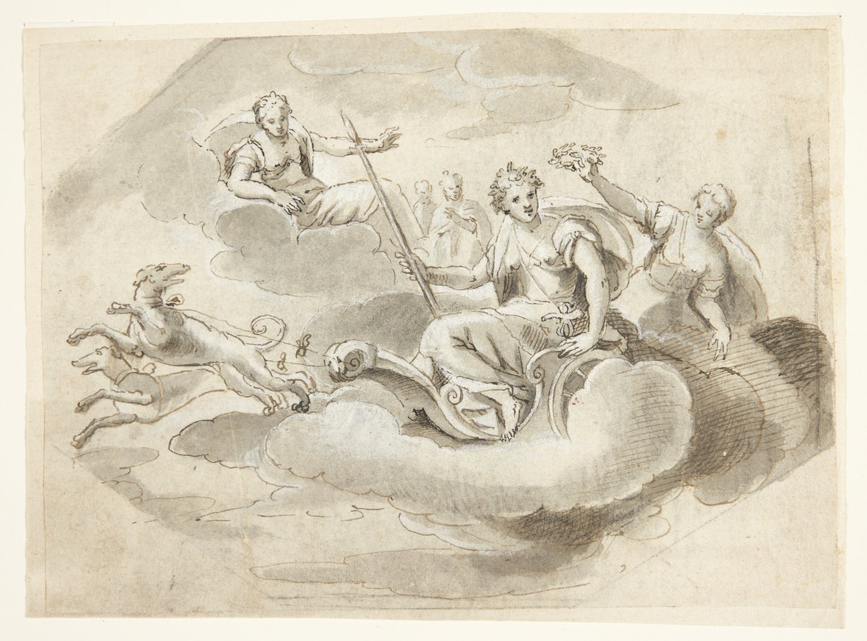 Allegorie mit Philomelus(?) von Ubekendt