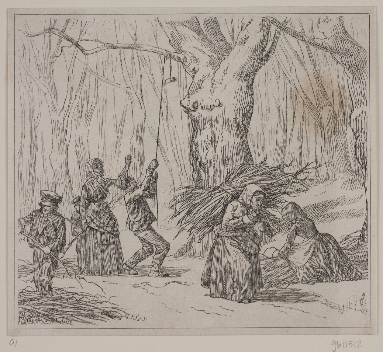 Illustration zu "Efterårsstormen", Gedicht von Christian Richardt von Ubekendt
