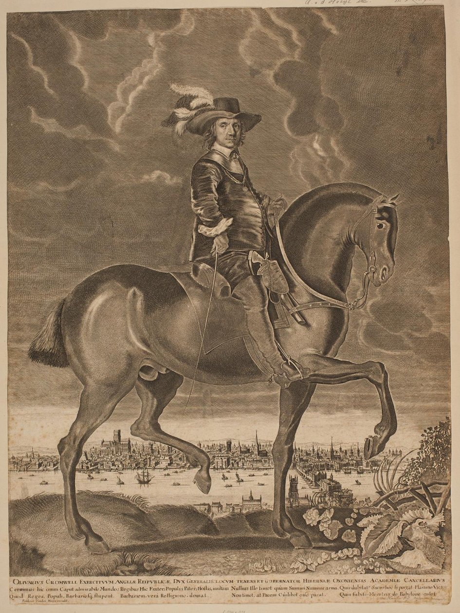 Oliver Cromwell zu Pferd von Ubekendt