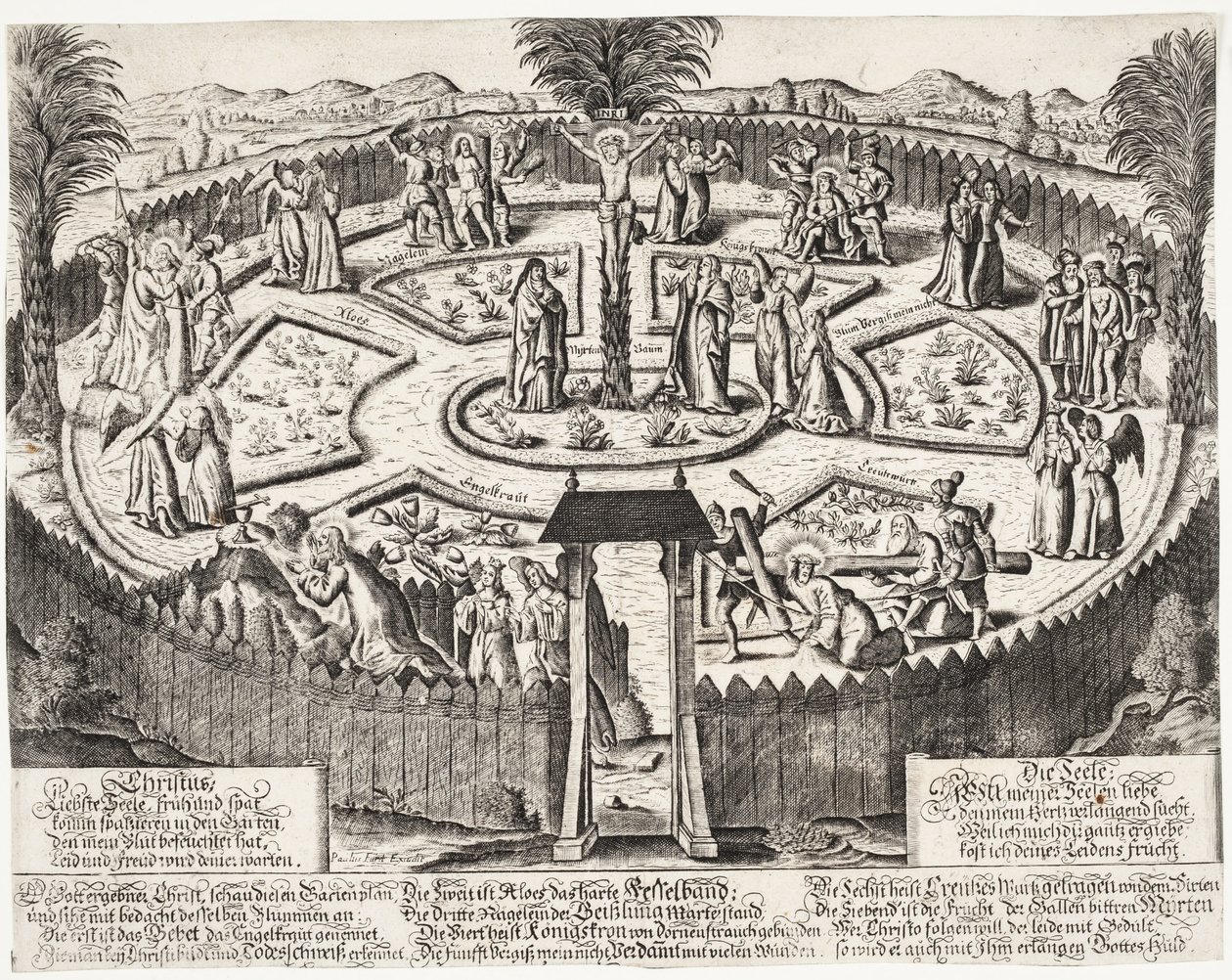 Passionsgarten von Ubekendt tysk 1600 tallet