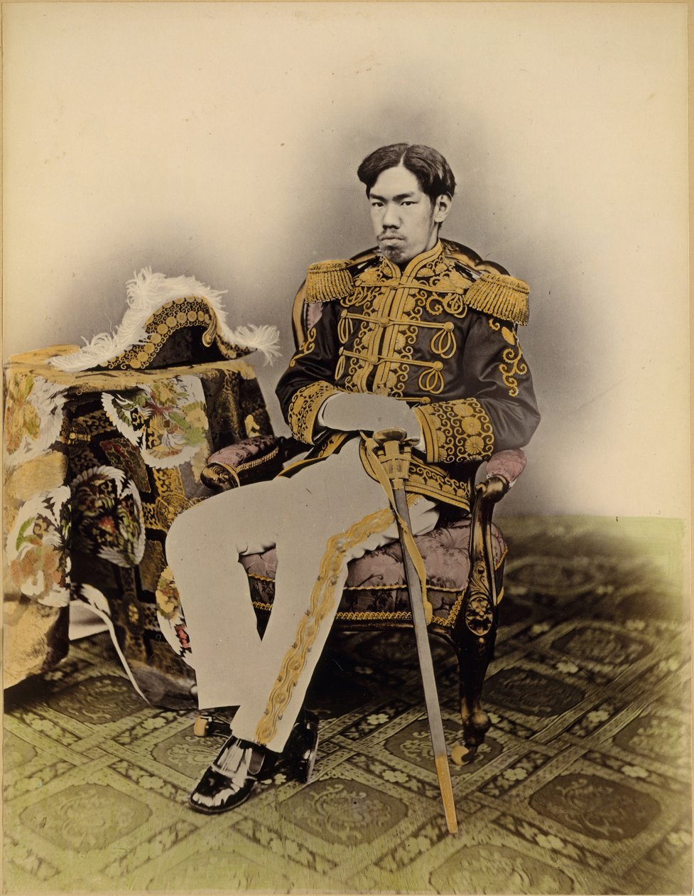 Mutsuhito, der Meiji-Kaiser, 1873 von Uchida Kyuichi