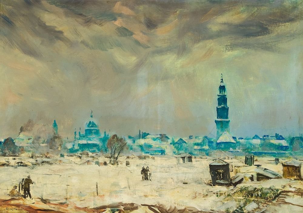 Blick auf das winterliche Potsdam von Ulrich Hubner