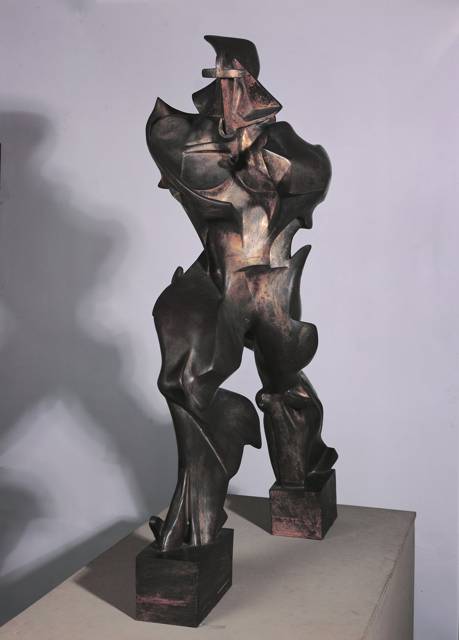Einzigartige Formen der Kontinuität im Raum, 1913 (Bronze) von Umberto Boccioni
