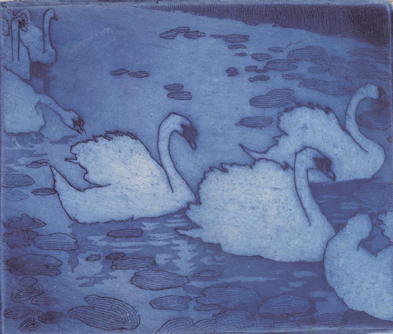 Schwäne von Umberto Boccioni