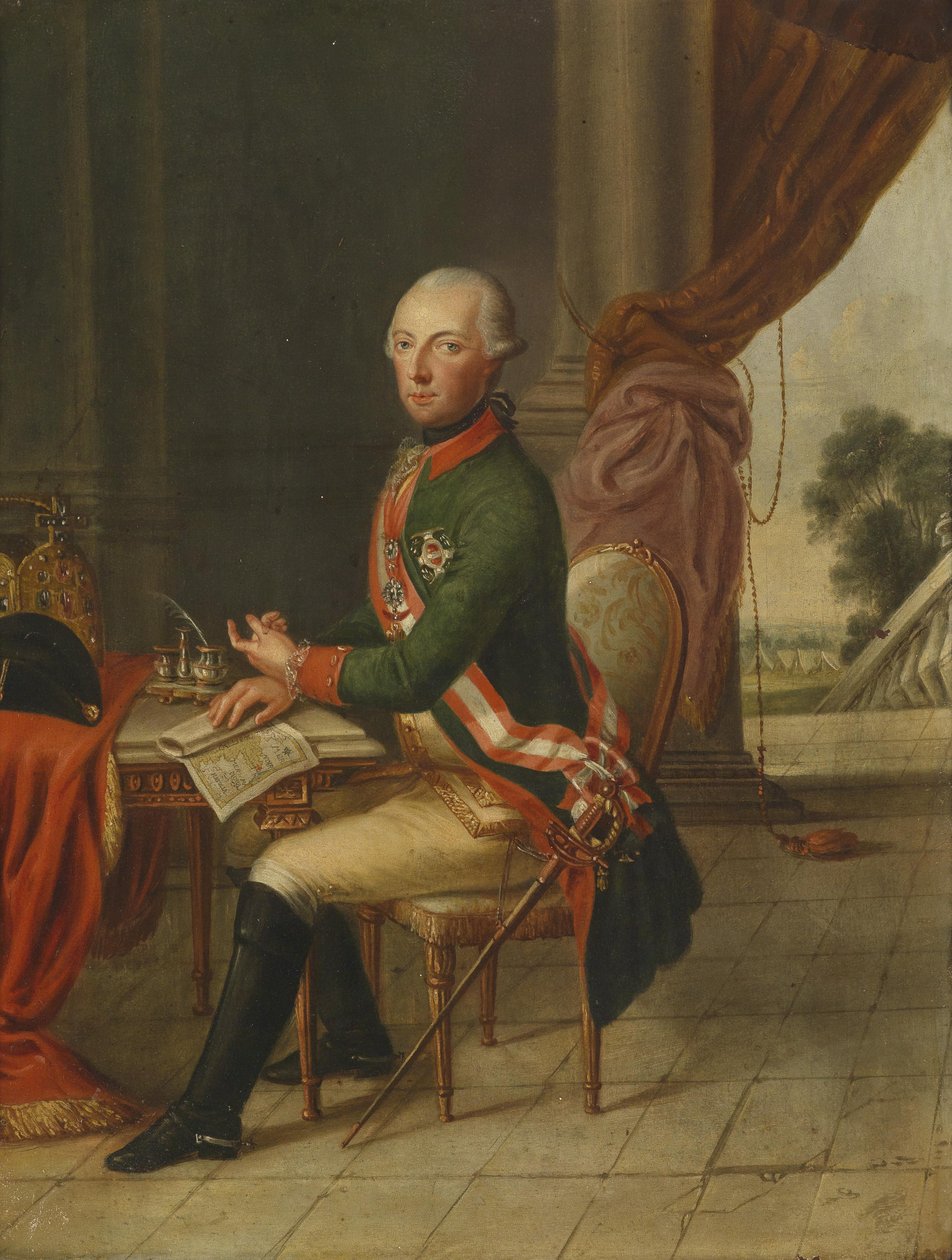 Porträt Kaiser Joseph II. am Schreibtisch von Unbekannt Unbekannt