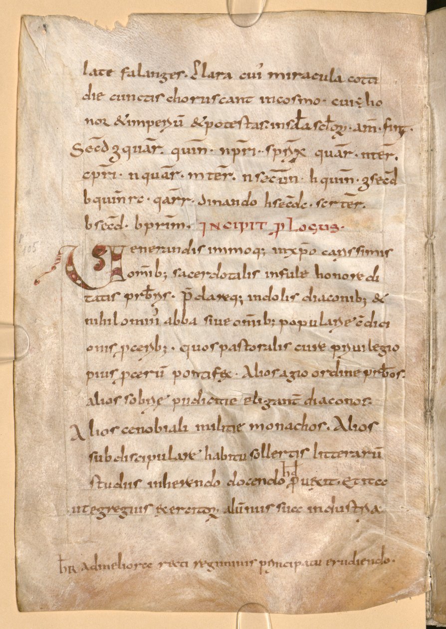 MS Clm 1086, Folio 71v. Enthält das Chiffre mit Hygeburgs Namen von Unbekannt Unbekannt