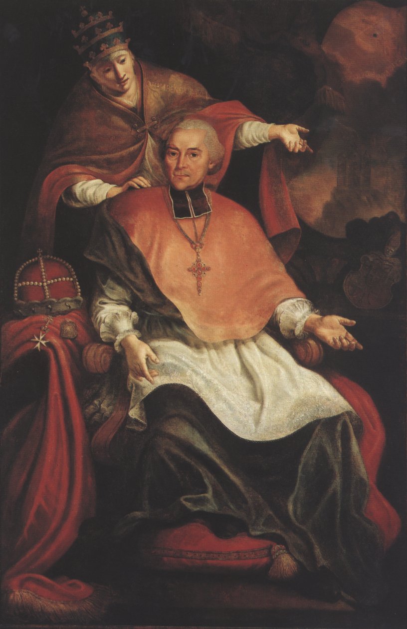 Maximilian Christoph von Rodt, mit Allegorie des Papsttums von Unbekannt Unbekannt