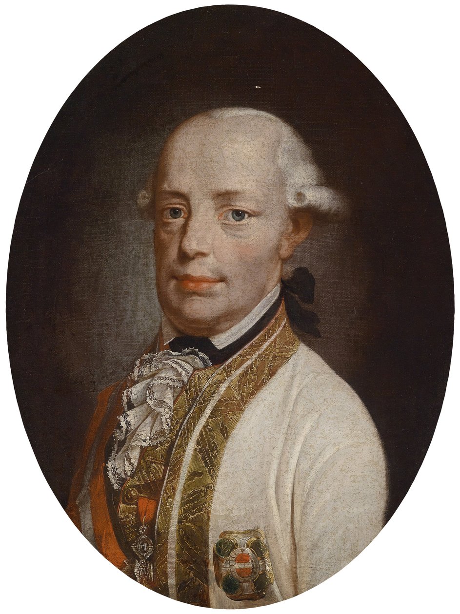 Porträt von Kaiser Leopold II. (1747-1792) von Unbekannt Unbekannt