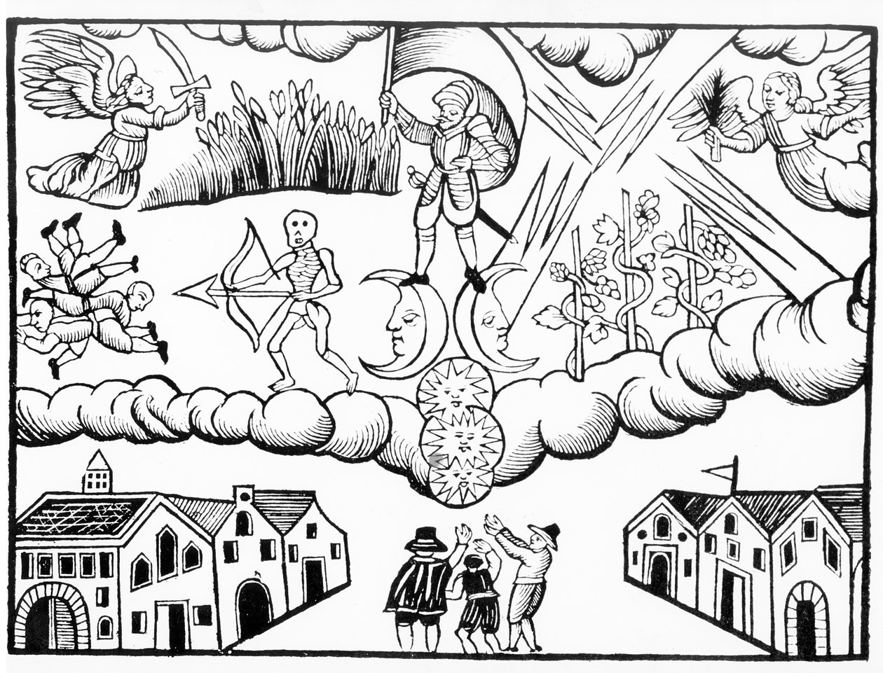 Allegorie des Schwarzen Todes von Unbekannt Unbekannt