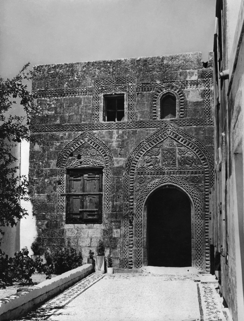 Ein altes Haus in Lindos, Rhodos von Unbekannt Unbekannt