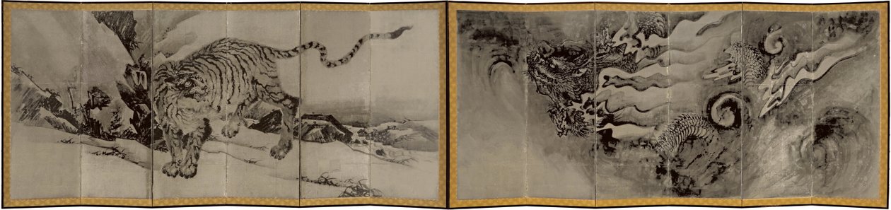 Drache und Tiger von Unbekannt Unbekannt