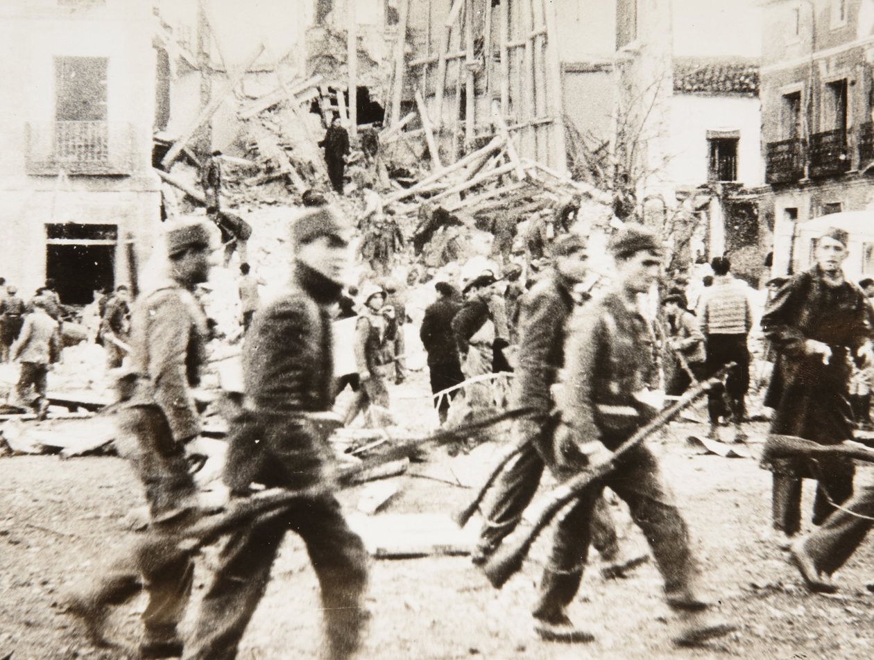 Einzug der republikanischen Truppen in Teruel von Unbekannt Unbekannt
