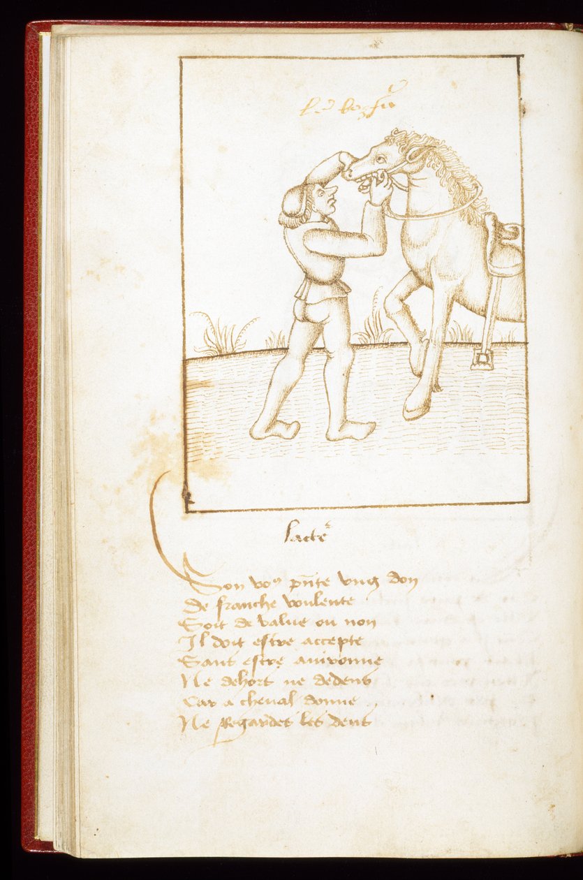 Blatt aus Proverbes en rimes von Unbekannt Unbekannt