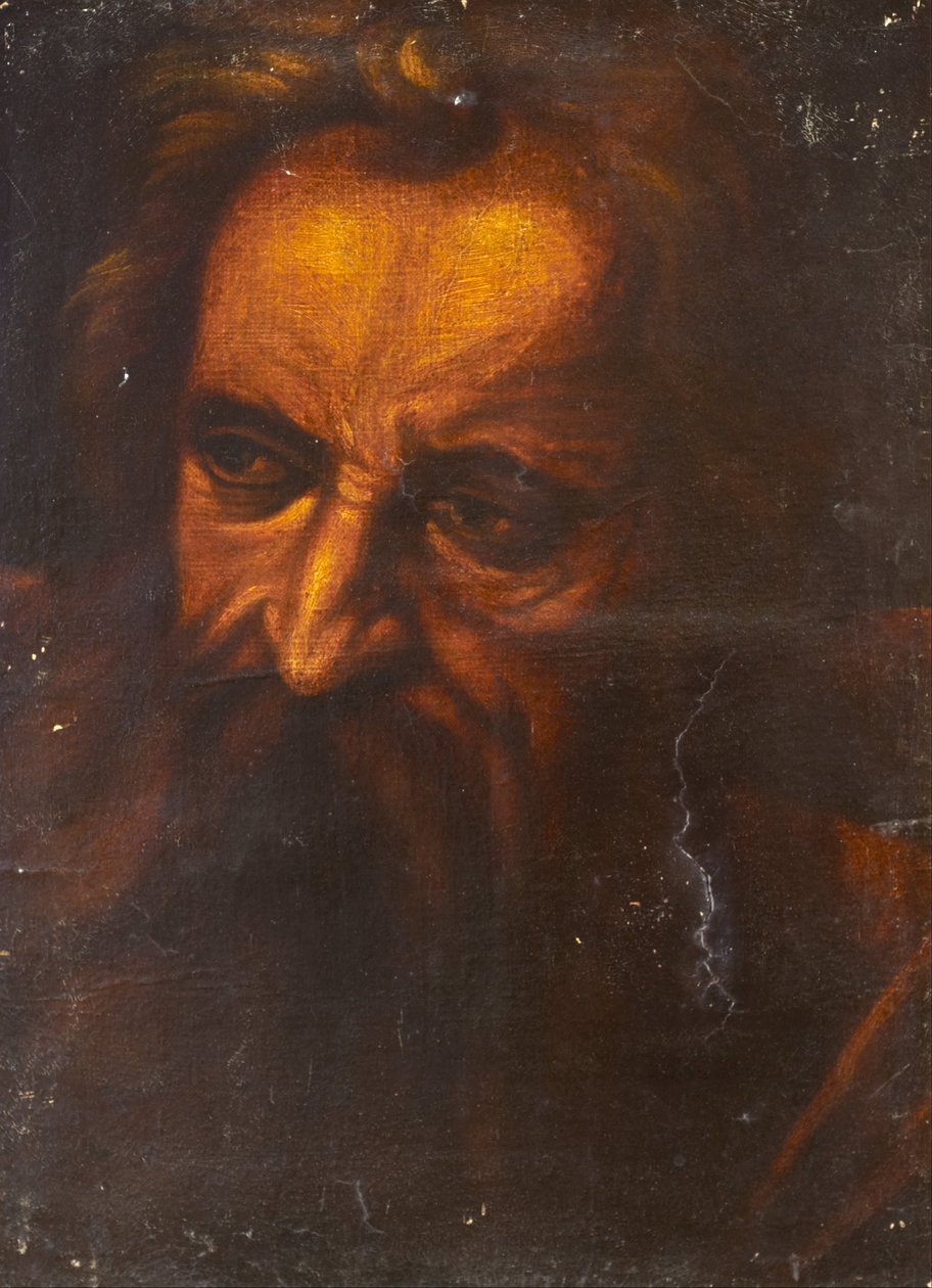 Mann mit finsterem Blick von Unbekannt Unbekannt