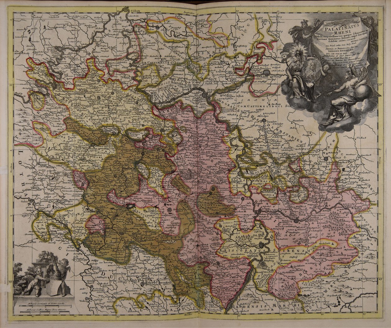 Palatinatus Rheni tabula exquisitissima in cui quoque subjacentes ac finitimae dominatus ditiones atque satrapias fideliter inseri curavit von Unbekannt Unbekannt