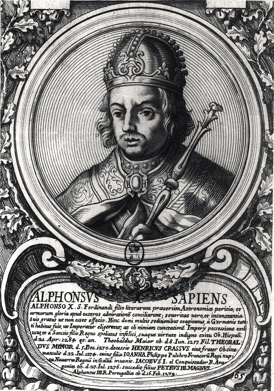 Porträt von Alfonso X (1221-84) 
