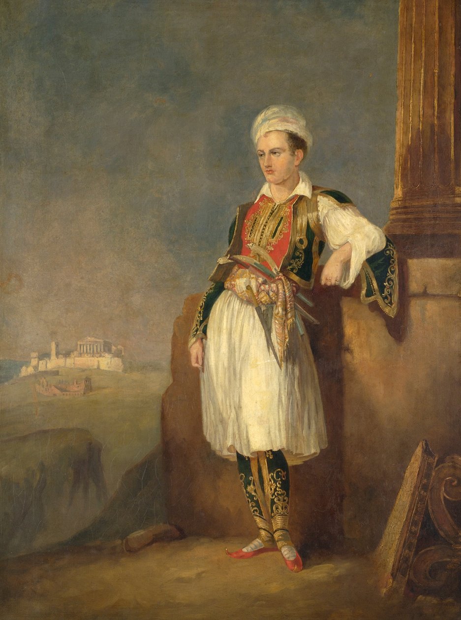 Porträt von Lord Byron von Unbekannt Unbekannt
